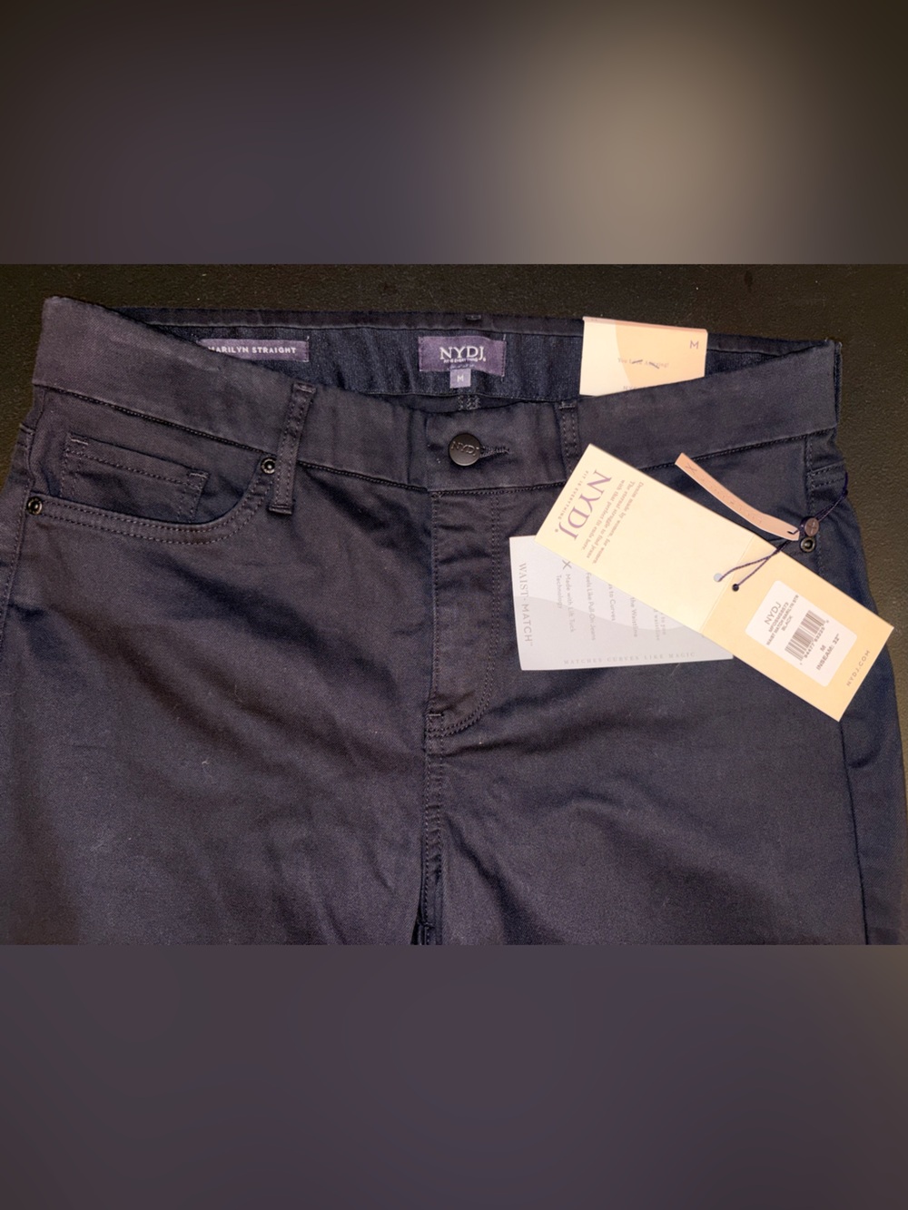 NYDJ Women’s Navy Straight Chinos